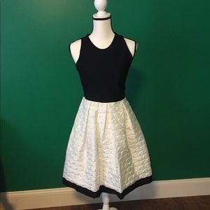 Carmen Marc Valvo Black/White Dress